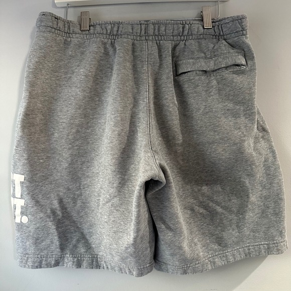 Nike Just Do It Men's Gray Cotton Blend Drawstring Waist Sweat Shorts - L - Picture 7 of 7